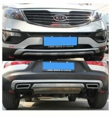 Kia sportage ön ve arka koruma difüzör 2011-2015 çift çıkış egzoz