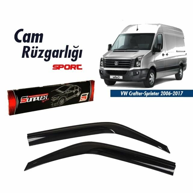 Mercedes Sprinter Mugen Cam Rüzgarlığı 2006 sonrası 2'li Sunplex