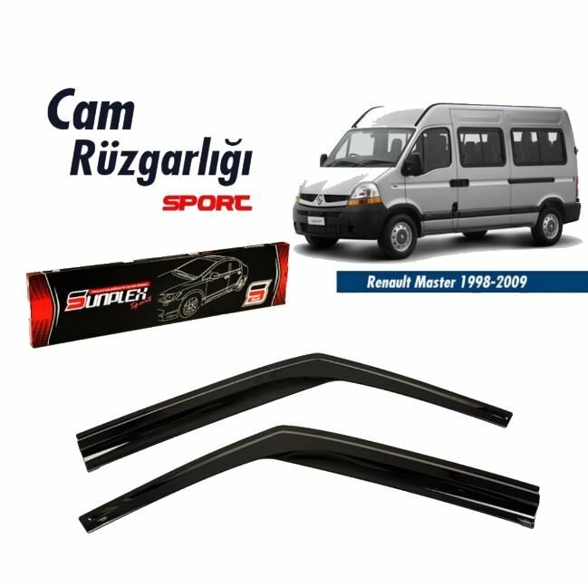 Renault Master Mugen Cam Rüzgarlığı 1998-2009 arası 2'li Sunplex