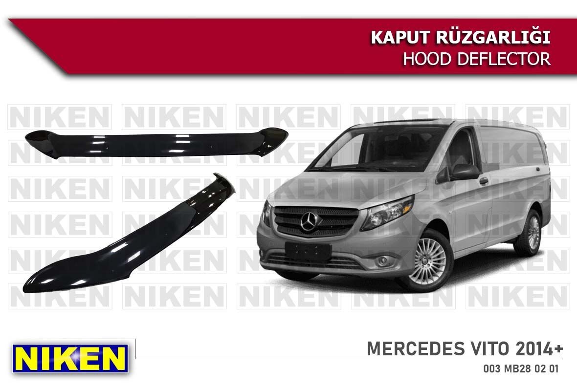 Mercedes Vito Kaput Rüzgarlığı Koruyucu 2014 sonrası