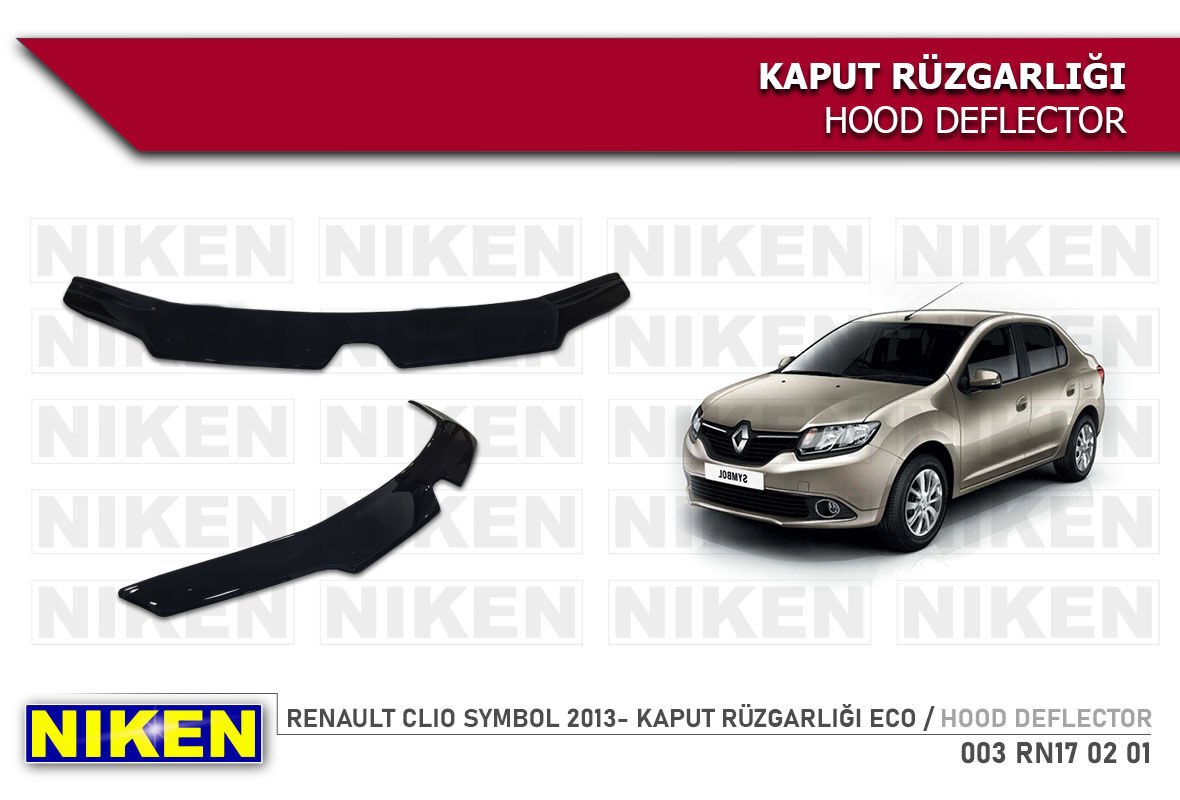 Renault Clio Symbol Kaput Rüzgarlığı Koruyucu 2013 sonrası