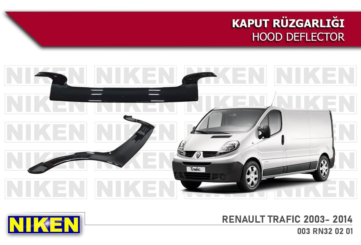 Renault Trafic Kaput Rüzgarlığı Koruyucu 2003-2014 arası