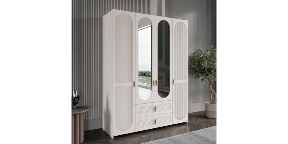 ELVİRA 4 KAPILI DOLAP (membran)