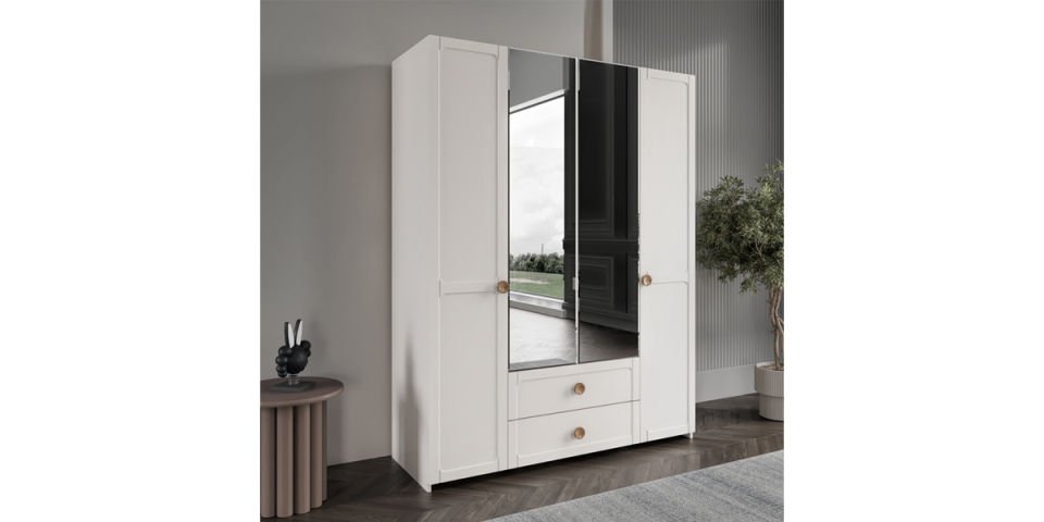 ALİNA 4 KAPILI DOLAP (membran)