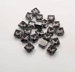 12X12 Kare Kasalı Dikme Cam Taş Black Diamond