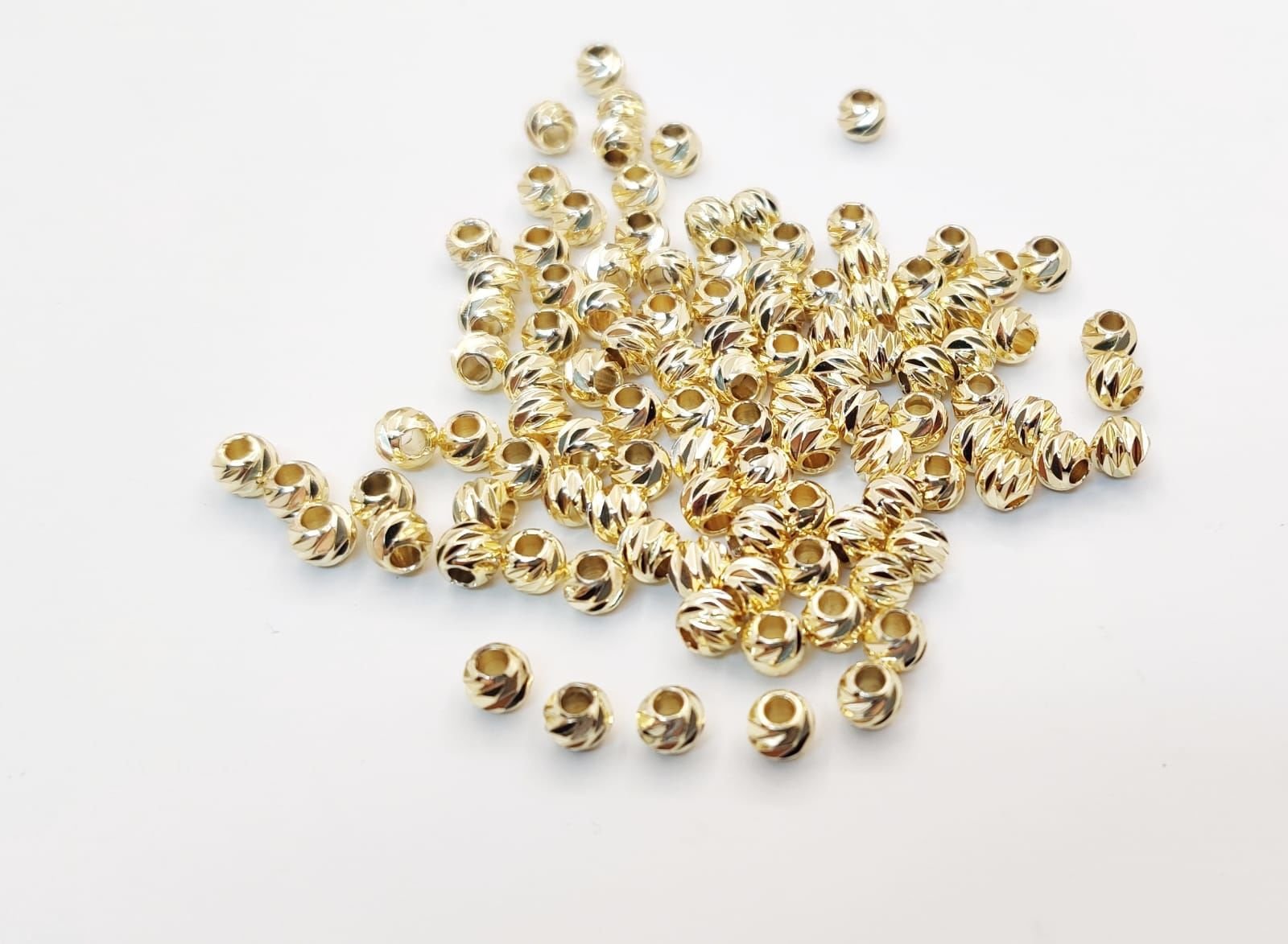 5 mm Kararma Yapmaz Gold Dorika Boncuk