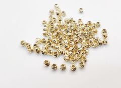 5 mm Kararma Yapmaz Gold Dorika Boncuk