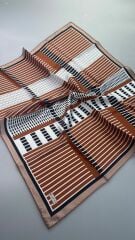 VAKKO DESENLİ TWİL İPEK EŞARP