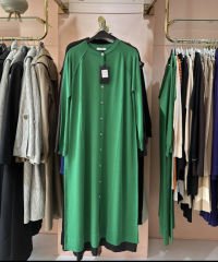 Nuss tam boy hırka benetton yeşili