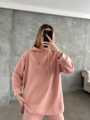 OYSHO KUMAŞ EŞOFMAN TAKIM SOFT PEMBE