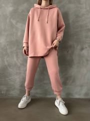 OYSHO KUMAŞ EŞOFMAN TAKIM SOFT PEMBE