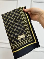 Vakko Twil İpek Şal Siyah/Gold