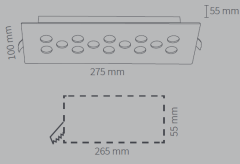 Kuyumcu LED Armatür Diktörtgen 14 LED li 25W