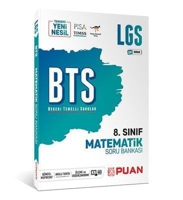 Puan Yayınları 8. Sınıf LGS Matematik BTS Beceri Temelli Soru Bankası