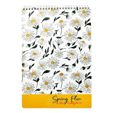 Gıpta Spring Plan Spiralli Sert Kapak 54 Yaprak A4 Haftalık Planlayıcı Model-1