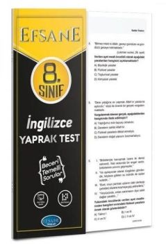 Efsane Yayınları 8. Sınıf LGS İngilizce Yaprak Test