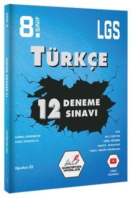 Kondisyon Yayınları 8. Sınıf LGS Türkçe 12 Deneme