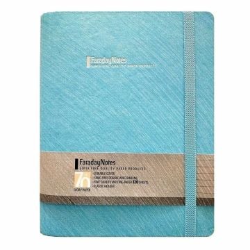 Gıpta Faraday Notes Spiralli Açık Mavi Sert Kapak 120 Yaprak 17*24 Kareli Defter