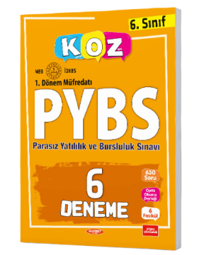 Kurmay Yayınları KOZ 6. Sınıf 1. Dönem PYBS 6 Deneme