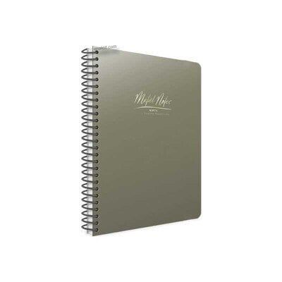 Gıpta Metal Notes Spiralli Gümüş Plastik Kapak 100 Yaprak A4 Çizgili Defter