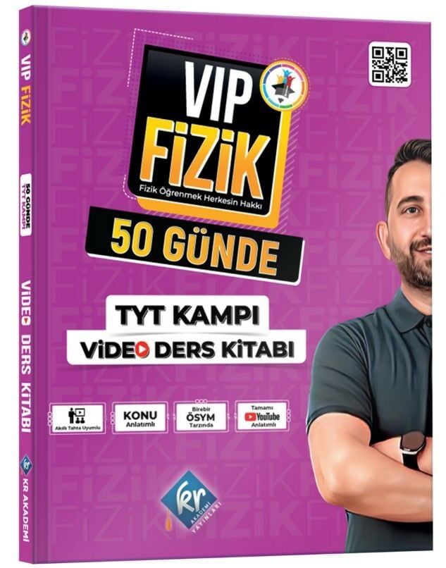 KR Akademi TYT Vip Fizik 50 Günde Video Ders Kamp Kitabı