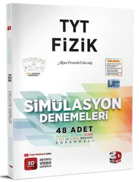 3D Yayınları 2025 TYT Fizik Simülasyon 48 Deneme