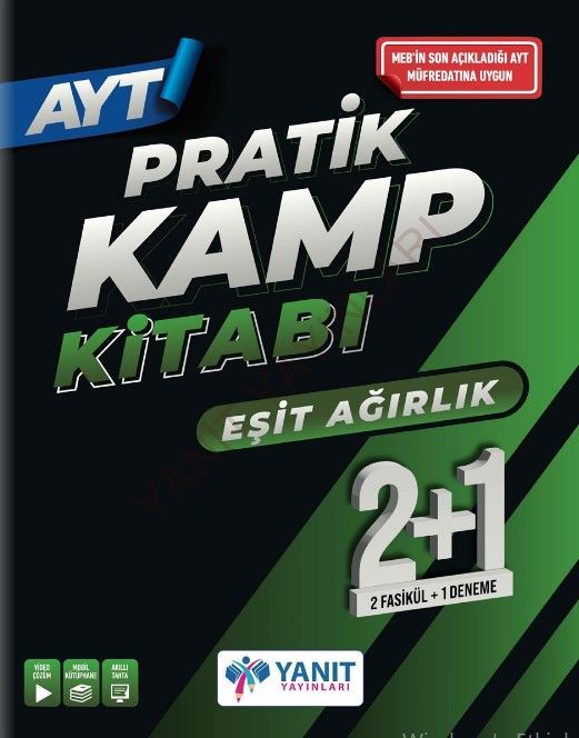 Yanıt Yayınları AYT 1. Dönem Eşit Ağırlık Pratik Kamp Kitabı