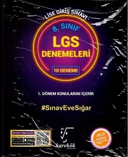 Karekök Yayınları 8. Sınıf LGS 1. Dönem 10 Deneme