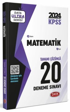 Data Yayınları 2024 KPSS Matematik Ultra Çözümlü 20 Deneme