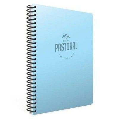 Gıpta Pastoral Spiralli Mavi Plastik Kapak 144 Yaprak A4 Çizgili Defter