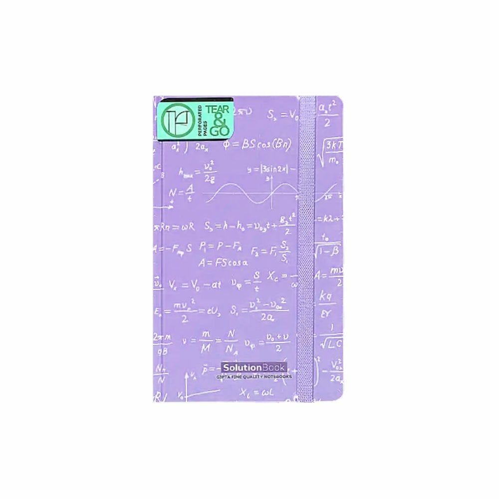 Gıpta Solution Book İplik Dikişli Lila Sert Kapak 120 Yaprak 13*21 Çizgili Defter