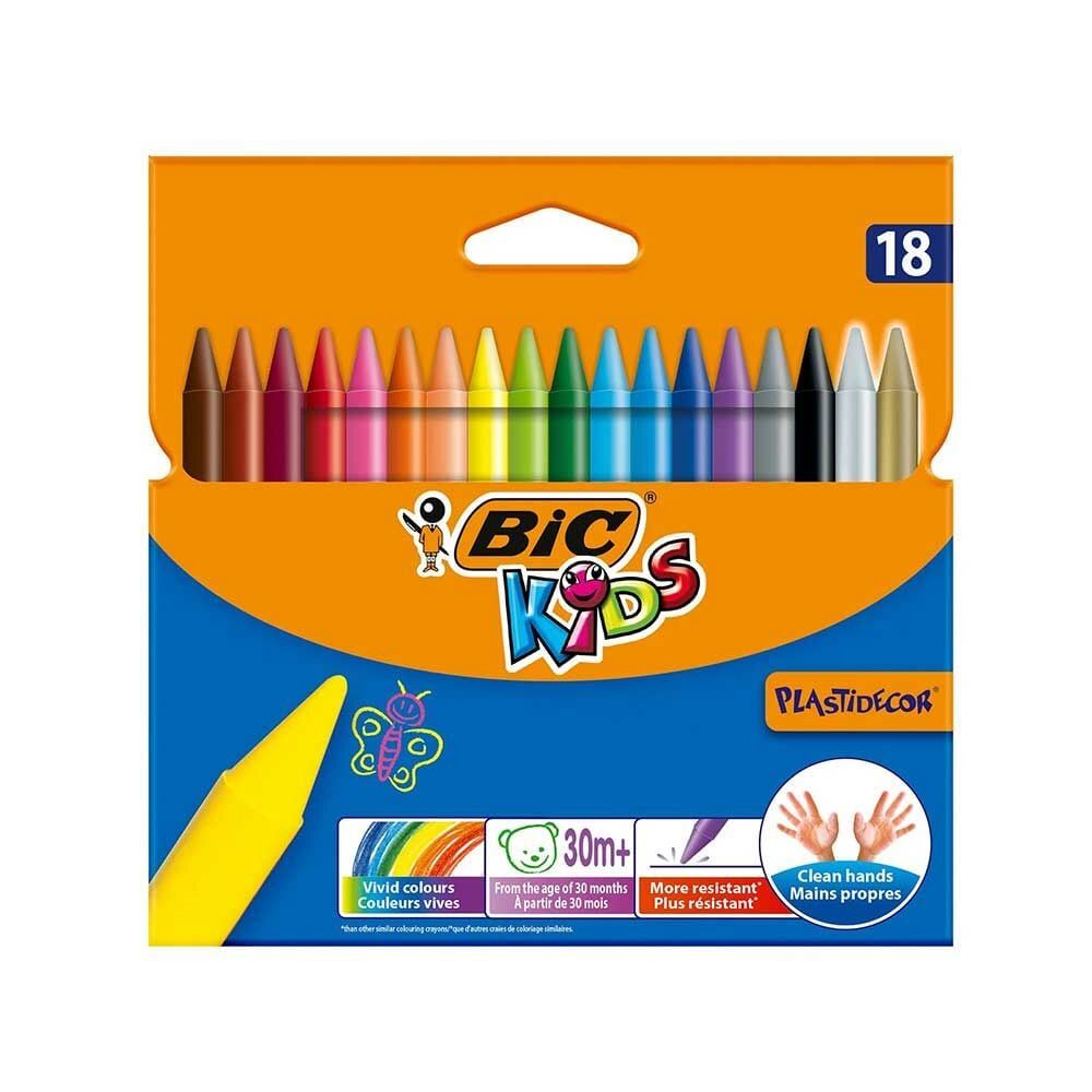 Bic Kids Plastidecor 18 Renk Pastel Boya