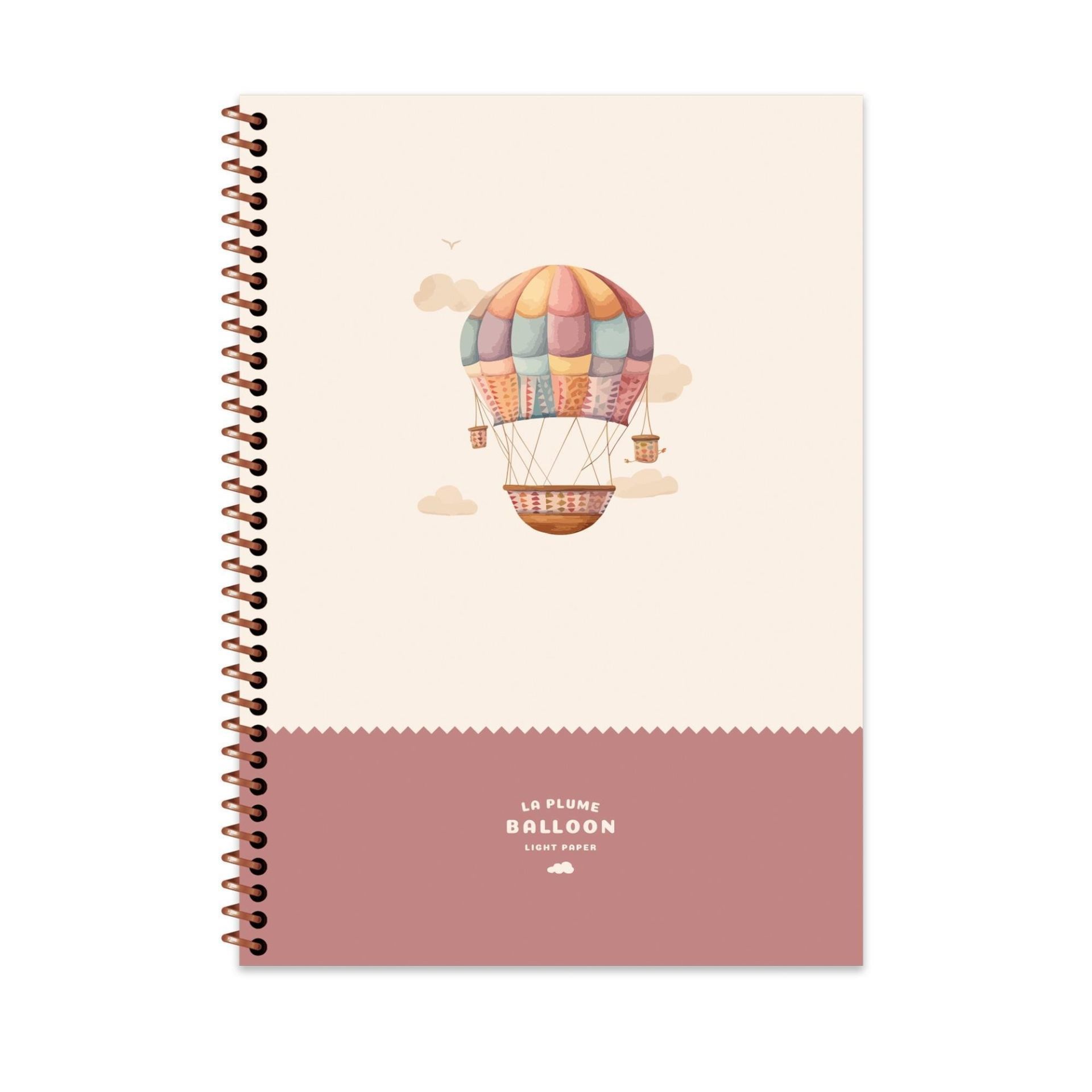 Keskin Color La Plume Balloon Spiralli Mor Sert Kapak 100 Yaprak 20*28 Çizgili Defter