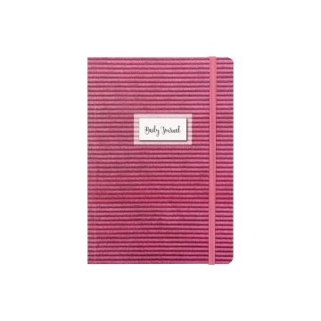 Keskin Color Daily Journal Dikişli Fuşya Karton Kapak 80 Yaprak 14*20 Noktalı Defter