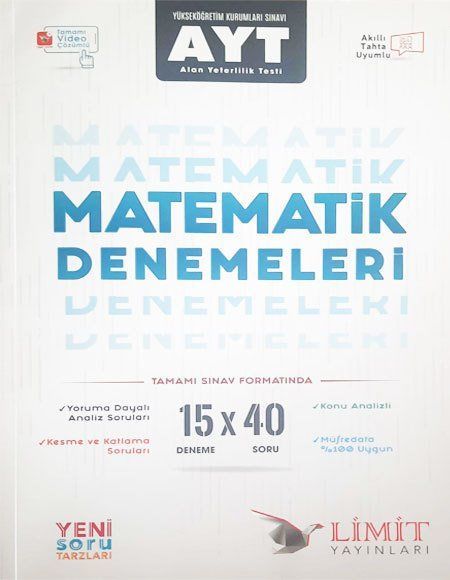 Limit Yayınları AYT Matematik 15x40 Deneme