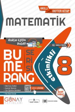 Günay Yayınları 8. Sınıf LGS Matematik Etkinlikli Bumerang Serisi