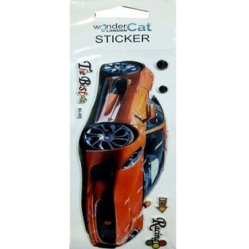 Wonder Cat Araba 5 Sticker Seti