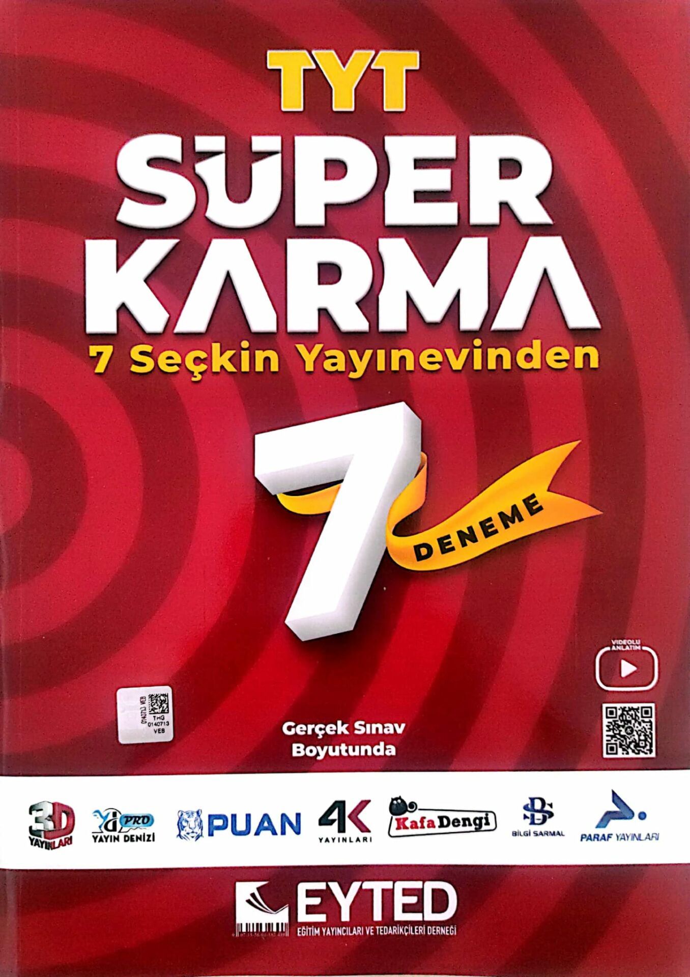 EYTED Yayınları TYT 7 Süper Karma Deneme Seti