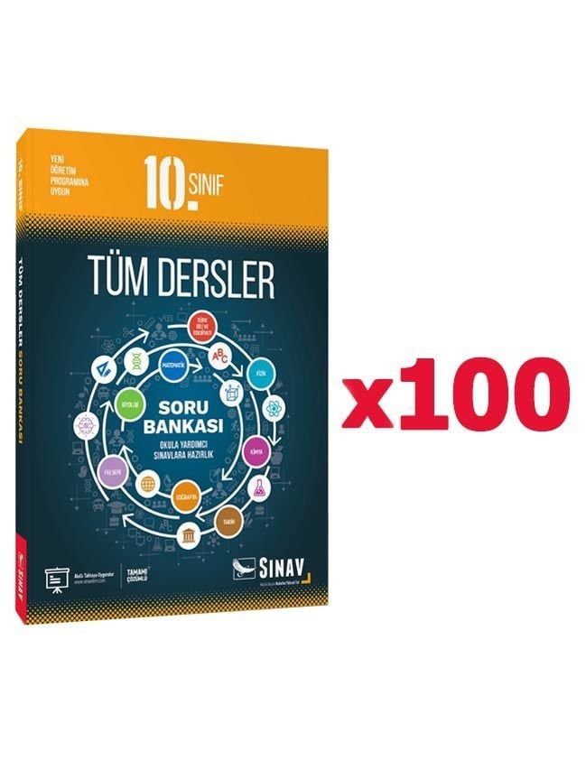 Sınav Yayınları 10. Sınıf Tüm Dersler Çözümlü Soru Bankası 100'lü Paket