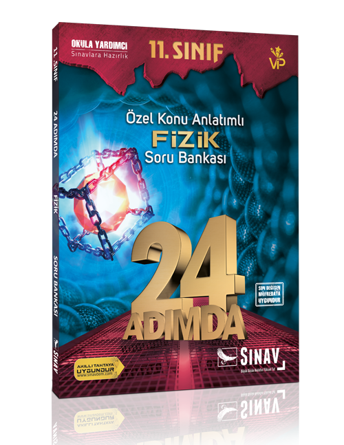 Sınav Yayınları 11. Sınıf Fizik 24 Adımda Özel Konu Anlatımlı Soru Bankası