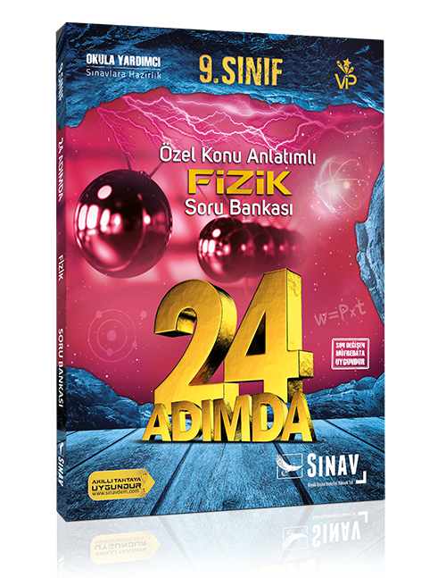 Sınav Yayınları 9. Sınıf Fizik 24 Adımda Özel Konu Anlatımlı Soru Bankası