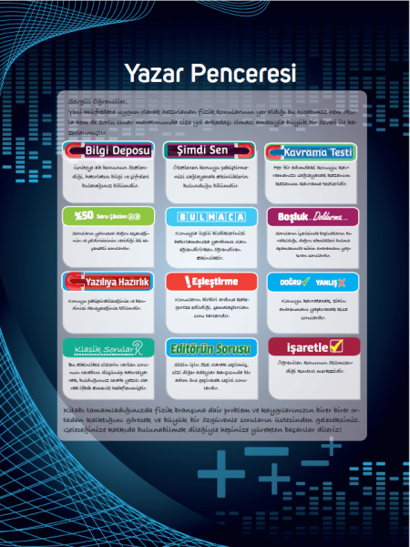 Sınav Yayınları 9. Sınıf Fizik 24 Adımda Özel Konu Anlatımlı Soru Bankası