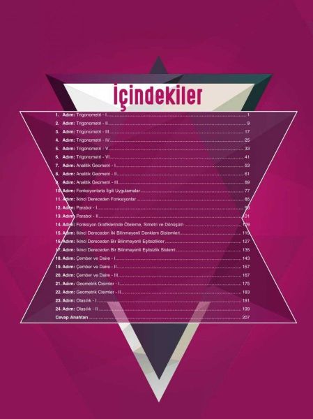 Sınav Yayınları 11. Sınıf Matematik 24 Adımda Özel Konu Anlatımlı Soru Bankası