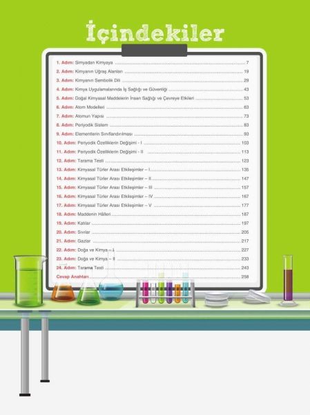 Sınav Yayınları 9. Sınıf Kimya 24 Adımda Özel Konu Anlatımlı Soru Bankası