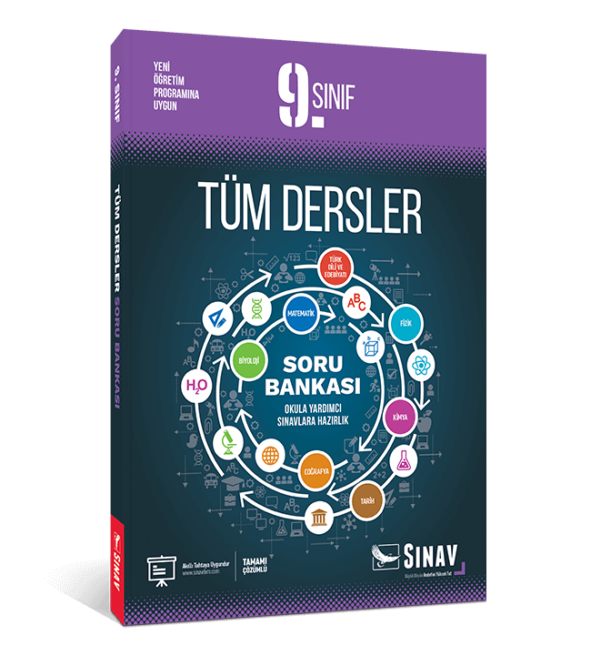 Sınav Yayınları 9. Sınıf Tüm Dersler Çözümlü Soru Bankası
