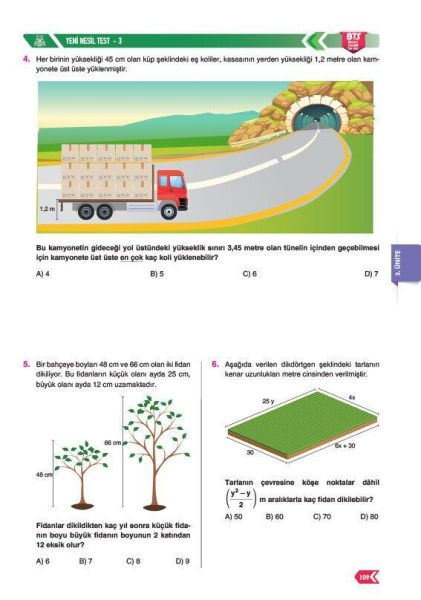 Sınav Yayınları 7. Sınıf Matematik Soru Bankası