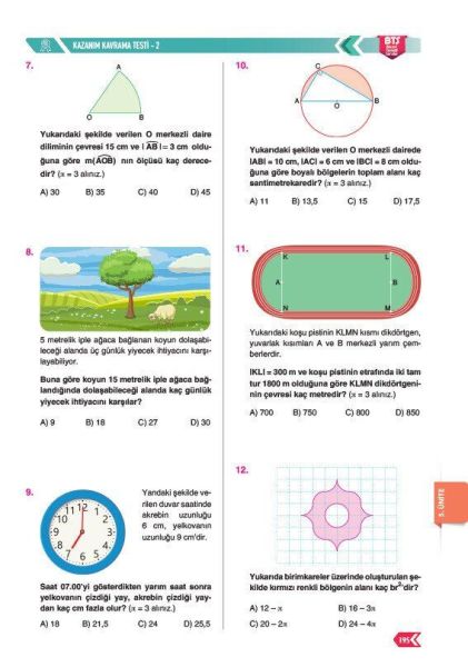 Sınav Yayınları 7. Sınıf Matematik Soru Bankası