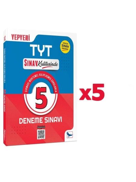 Sınav Yayınları Sınav Kalitesinde TYT 5 Deneme 5'li Paket