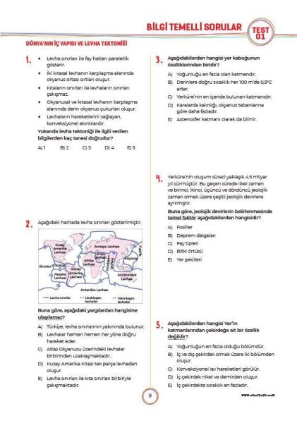 Sınav Yayınları 10. Sınıf Coğrafya Soru Bankası