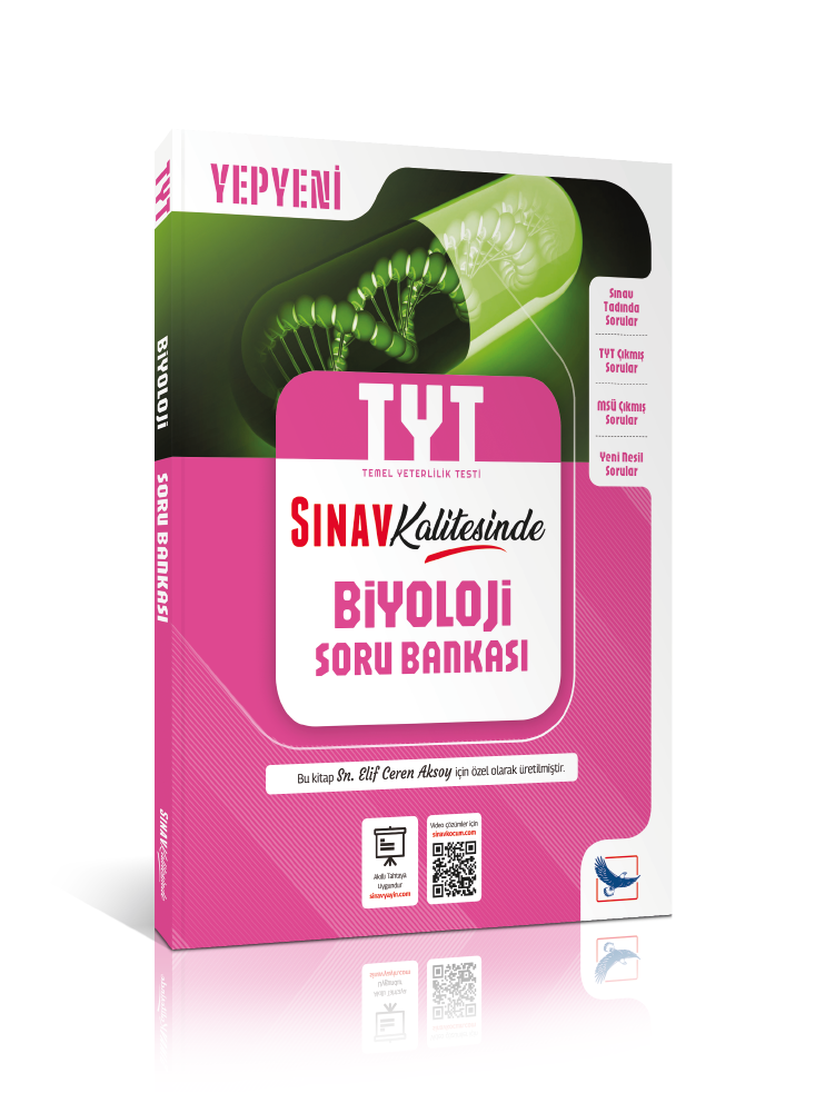 Senin Kitabın Sınav Kalitesinde TYT Biyoloji Pink Edition Soru Bankası